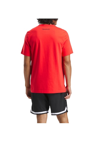 Reebok Basketball T-shırt Kırmızı Erkek Kısa Kol T-shirt Kırmızı