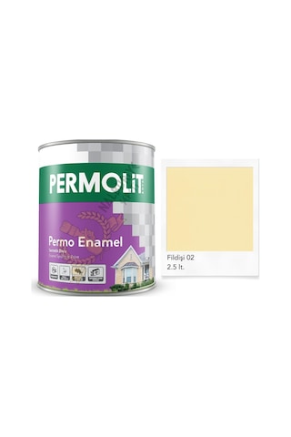 Permolit Enamel Sentetik Yağlı Boya Fildişi 2.5 Lt. 2.5 L