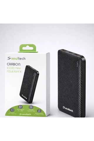Soultech Carbon 10.000 Mah Powerbank Hızlı Şarj Ve Taşınabilir Güç Çok Renkli