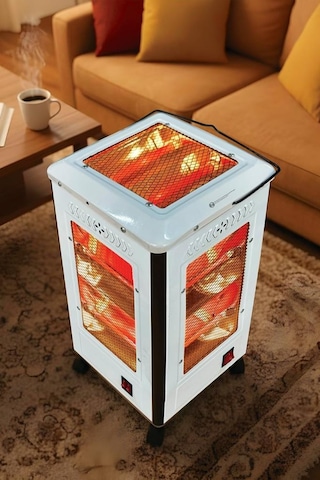 Kiwi Kht-8407 Quartz Isıtıcı 5 Yönlü Isıtma & Enerji Tasarruflu Kuvars Tüp & Taşınabilir Tasarım