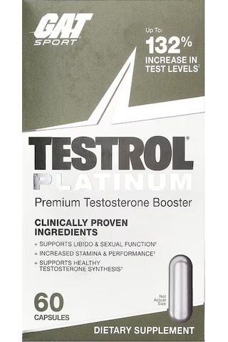 Gat Testol Platinum Premium Gh Testo Booster 60 Capsules
