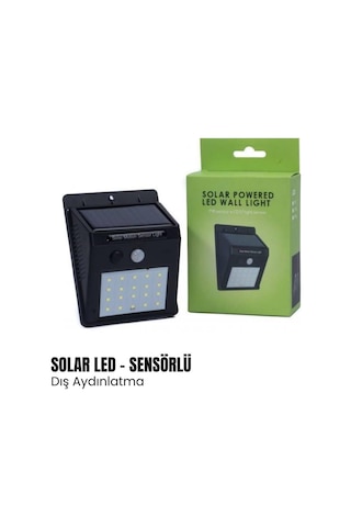 Shuıvan Led Aydınlatma Solar Güneş Enerjili Gece Sensörlü - Beyaz Işık-1189