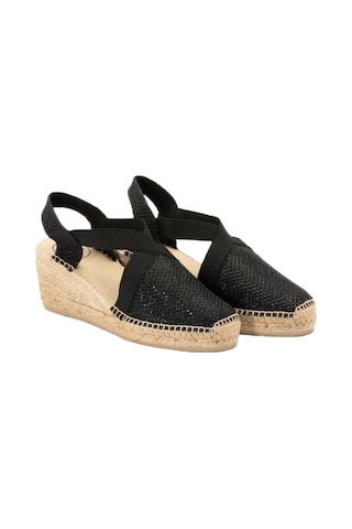 Toni Pons Tonı Pons Trıton Triton Espadril Sandalet Siyah Black