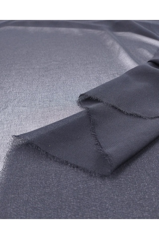 Siyah Şifon Kumaş İnce Hafif Dökümlü Abiyelik & Bluzluk En: 145cm-11984