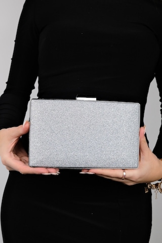 Luvishoes Marsılya Gümüş Kum Sim Kadın Abiye Çanta Gümüş - Kum Rengi