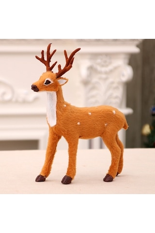 Novahub Yeni Yaratıcı Trompet Süsleme Simülasyon Noel Malzemeleri Küçük Geyik Elk Dekorasyon 15cm 15cm Kt Trompet 15cm