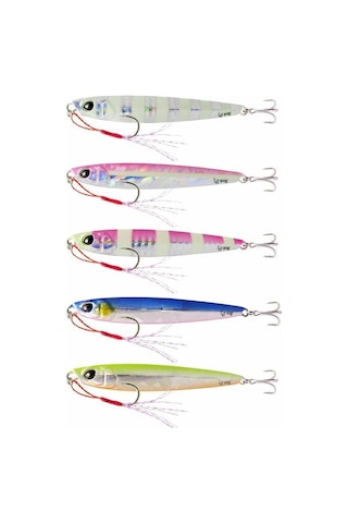 Lucky John Basara Jigger Slim Jig Yem 10gr 009 - Blue Silver