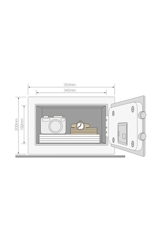 Yale Yüksek Güvenlikli Parmak Izli Compact Kasa Ysfb 200 Eb1