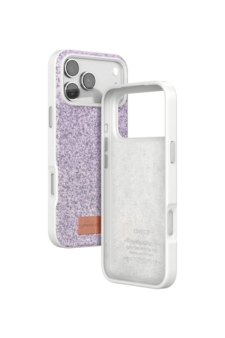 Sptmgldı Onegif Apple Apple iPhone Uyumlu 17 Pro Max Bright Simli Kapak - Lila LİLA