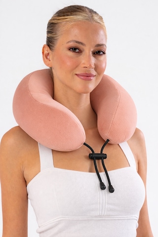 Comfy Ortopedik Seyahat Yastığı Visco Boyun Destekli Seyahat Yastığı - Somon