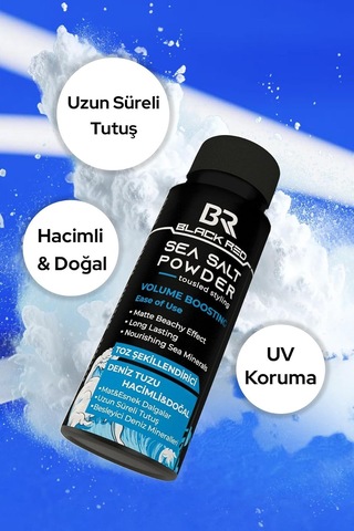 Br Deniz Tuzu Toz Wax - Sea Salt Powder Orta Tutuşlu Hacimlendirir Anti Uv Saç Şekillendirici