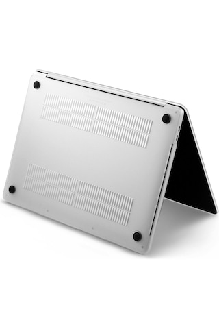 Macbook Air 13.6 İnç A2681 Uyumlu M2 - A3113 M3 A3240 M4 Çip Kılıf Hardcase Beyaz