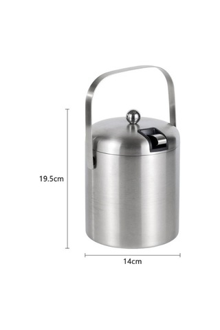 Maoyaya Lichen Taşıma Sapı Çift İzoleli Paslanmaz Çelik Buz Kovası 5lt