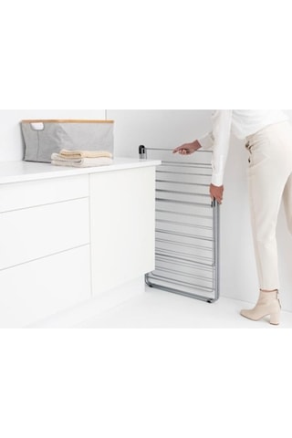 Brabantia Metalik Gri Çamaşır Kurutma Askısı-25 Metre Metalik Gri