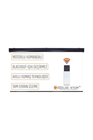 Gölge Stor En150cm Boy160cm Projeksiyon Perdesi Motorlu Yeni Akıllı Kumaş Blackout-ışık Geçirmez 4k 8k Hd