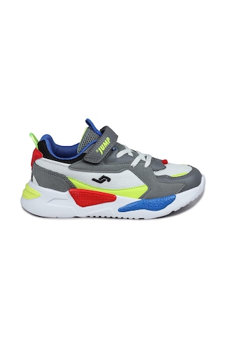 Jump 30058 Gri - Beyaz - Çok Renkli Üniseks Çocuk Sneaker Günlük Spor Ayakkabı 001