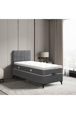 Luna Elite Tek Kişilik Yatak Baza Başlık Set 3'lü Set Konuma Özel Teslimat 90 x 190 CM