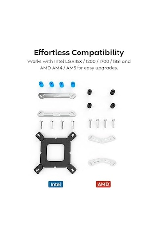 Nx600 6 Isı Borulu Ve Premium Üst Kapaklı Çift Kule Cpu Hava Soğutucu 28mm E28 Pwm Premium Fan Lehimli Bakır Taban Üstün Isı Dağılımı Tüm Intel Ve Amd Soket Desteği Siyah