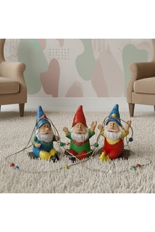 Salıncakta Cüce Noel Baba Biblo 13 Cm X 10 Cm 13 Cm