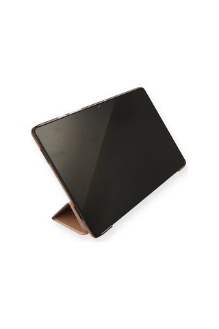 Apple Uyumlu iPad 2025 10.9 10.nesil A16 Kalemlikli Tablet Smart Kılıf - Rose Gold Arka Kapak