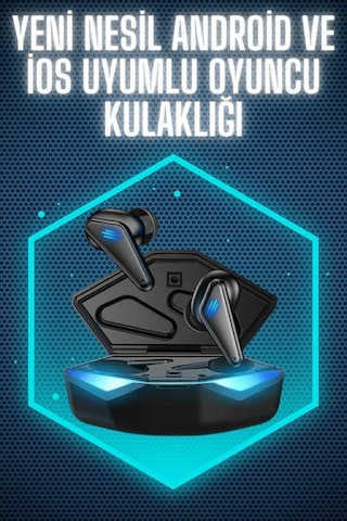 Wireless Gaming Kulaklık Mikrofonlu Bluetooth Oyuncu Kulaklığı Belirtilmemiş
