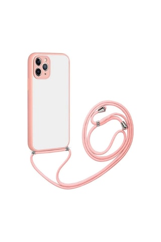Ally Apple iPhone Uyumlu iPhone 11 Pro Max 6.7 Askılı Koruyucu Silikon Kılıf- 5775 Kırmızı