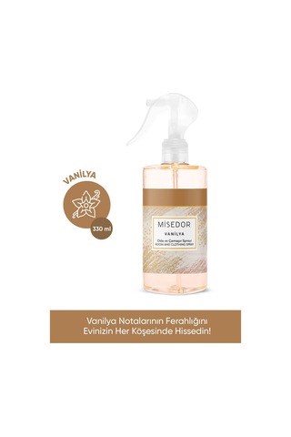 Misedor Vanilya Çubuklu Oda Kokusu 120 ML + Oda Spreyi 330 ML