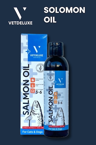 Vetdeluxe Salmon Oil Omega 3-6 Deri Tüy Sağlığını Destekleyen Somon Yağı 200 ML