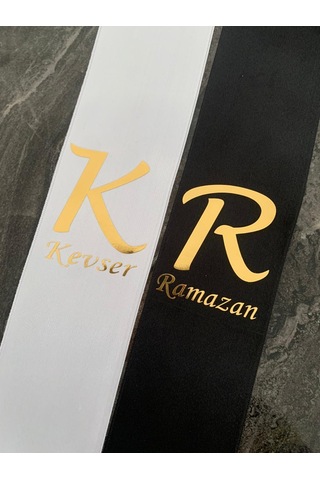 Gelin Damat Isimli Tören Takı Kurdelesi 2 Adet B-50