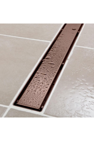 Sukar Line 6 Bronz Plain 60cm Izgaralı Duş Kanalı 1156-1036000-51