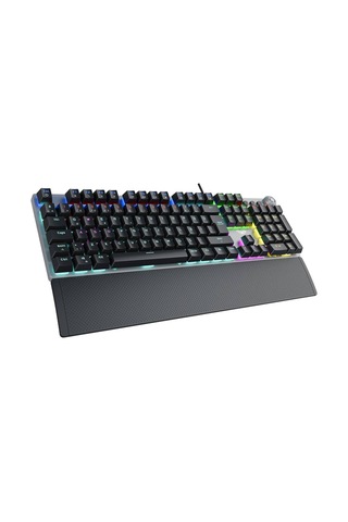 F2058 Bilek Destekli Rgb Makrolu Mekanik Kablolu Oyuncu Klavyesi