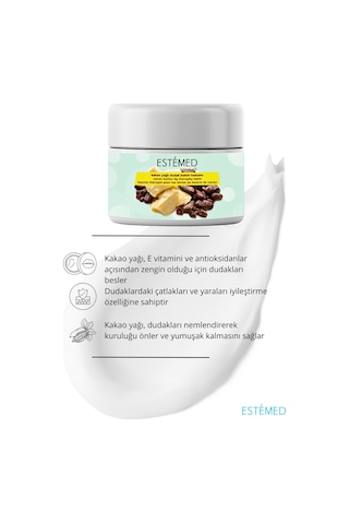 Estemed Kakao Yağlı Dudak Bakım Balsamı & Cacao Butter Lip Theraphy Balm 15ml