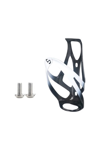 Sones Toseek Açık Hava Bisikleti Karbon Fiber Açık Su Şişesi Tutucu, Renk: Beyaz Parlak