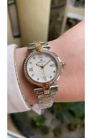 Momentus Ss249t-02sg Çelik Altın/çelik 34 Mm Kadın Kol Saati