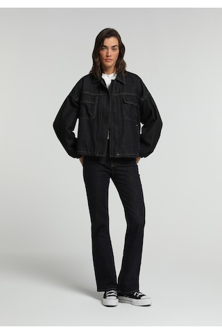 Colin's Colins Oversize Fit Fermuarlı Astarlı Kadın Dark İndigo Denim Ceket Cl1082793 Q1.v1 Dn45173