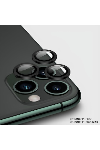 İphone 11 Pro / 11 Pro Max Uyumlu Safir Lens Çizilmez Dayanıklı Kamera Koruyucu