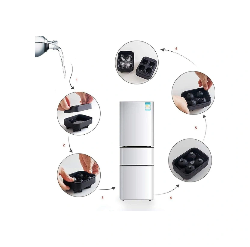 River World Buz Kalıbı Silikon Şekli Kuru Kafa Çok Renkli