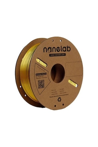 Nanelab Çift Renkli Silk Pla Filament - Siyah-altın - 1.75mm - 1kg