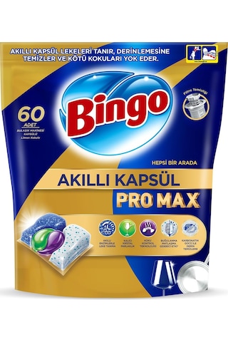 Bingo Akıllı Kapsül Pro Max Bulaşık Makinesi Deterjanı 120 Adet