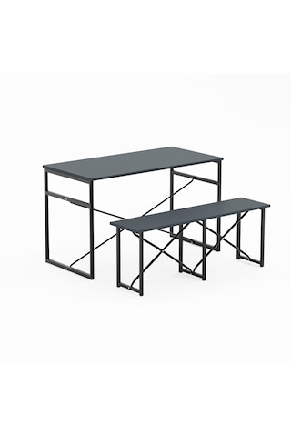 Masa Takımı Bench Bank Masa Seti 120x60 Mutfak Ve Yemek Masası Fü