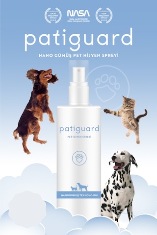 Patiguard Pet Nano Gümüş Evcil Hayvan Hijyen Bakım Spreyi 100 ML