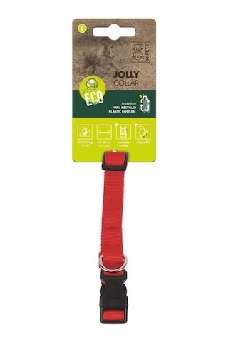M-pets Jolly Köpek Boyun Tasması Kırmızı L Kırmızı