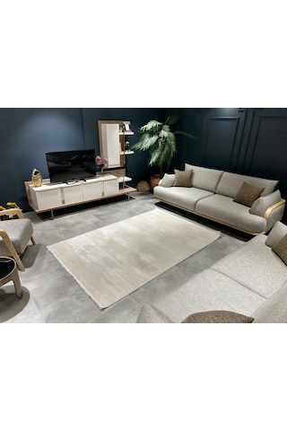 Çam Halı Therapy 8613 Bej Koridor Halısı Kesme Yolluk Mutfak Halısı Modern Halı Bej 2