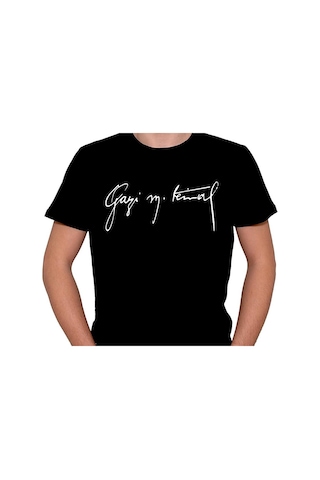 Gazi Mustafa Kemal İmza Atatürk Tişört Unisex T-shirt 001