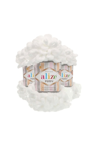 Alize Puffy 55 Beyaz 5 Adet Alize Puffy 55 Beyaz 769851343242