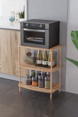 Mutfak Standı Mutfak Rafı Mutfak Bangosu Mikrodalga Dolabı -çam