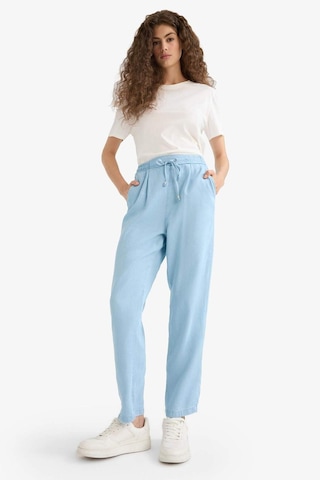 Defacto Pull On Carrot Fit Yüksek Bel Bilek Boy Akışkan Kumaş Yıkamalı Pantolon D8236AX25SM İndigo