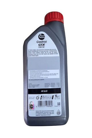 Gtx 10w-40 Sentetik Motor Yağı