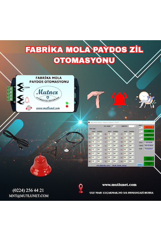 Fabrika Mola Zil Otomasyonu V5 2 Çan Destekli