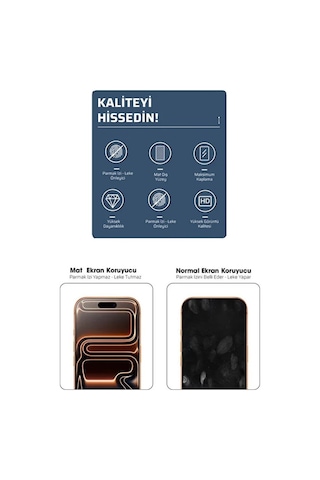 Apple iPhone 16e Uyumlu Mat Ekran Koruyucu Seramik Nano Tam Kaplar